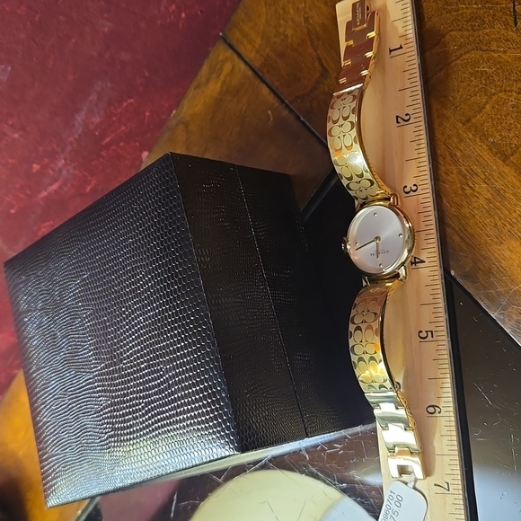 NWT - Coach Women's Arden Goldtone Bracelet Watch - Picture 2 of 14